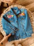 campera Personalizada denim bordada - HIPPIE PAZ