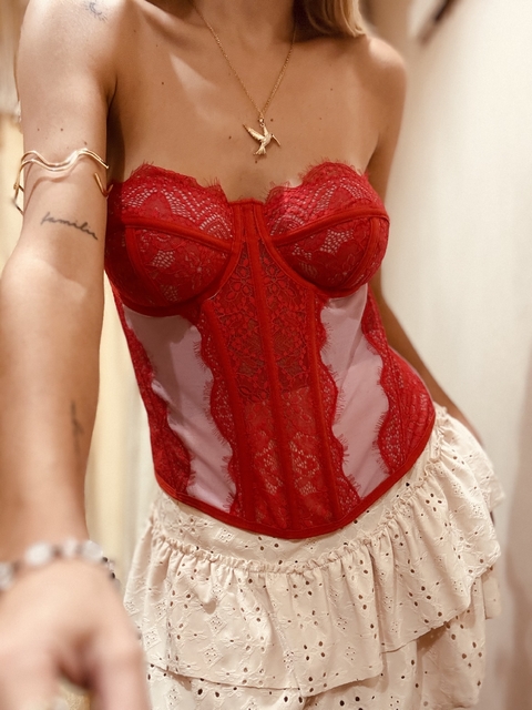 Corset Importado rojo T. 95/100