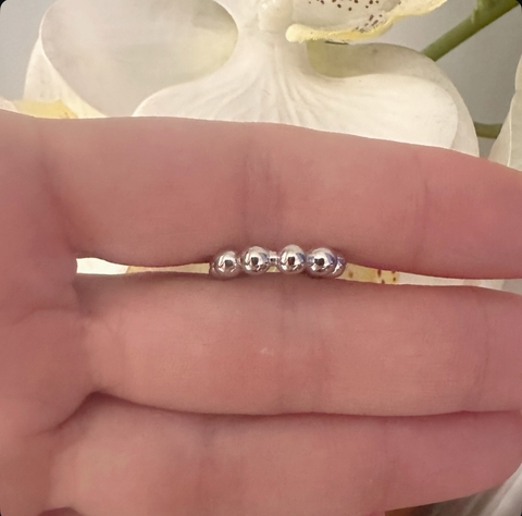Ear cuff dot silver