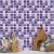 Papel de Parede Autocolante Autoadesivo Pastilha Para Banheiro Cozinha Lilás Roxo Delicado Vinílico - REF:DPPA76 - comprar online