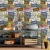 Papel de Parede Adesivo Casual Placas De Automóveis Vintage REF: DPCA147