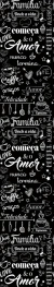 Papel Parede Autocolante Casual Frases Motivadoras Preto Fundo Branco - DPCA182 na internet