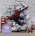 Papel de Parede Personalizados Homem Aranha Atrevessando a Parede 3D REF-DPFMM346