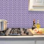 Papel de Parede Autocolante Autoadesivo Pastilha Para Banheiro Cozinha Lilás Roxo Delicado Vinílico - REF:DPPA76