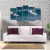 Composição de Quadro Decorativo Radical Surf 5 Peças  - Ref: DPMDF10