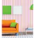 Papel de Parede Autocolante Listrado Listras Verticais Rosa Claro Rosa E Verde Limão Vinil Lavável REF: DPLI16 - comprar online