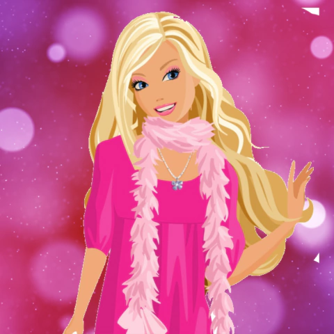 Painel Decorativa Adesiva Autocolante Barbie na Balada REF:DPFM-Painel05