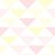 Papel de Parede Adesivo Autocolante Geométrica Triângulos Amarelo, Rosa E Branco Lavável Vinílico REF: DPGE140