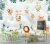 Papel De Parede Personalizado Infantil Safari Com Balões Sobre Céu Nublado Aquarela - PPUNI073