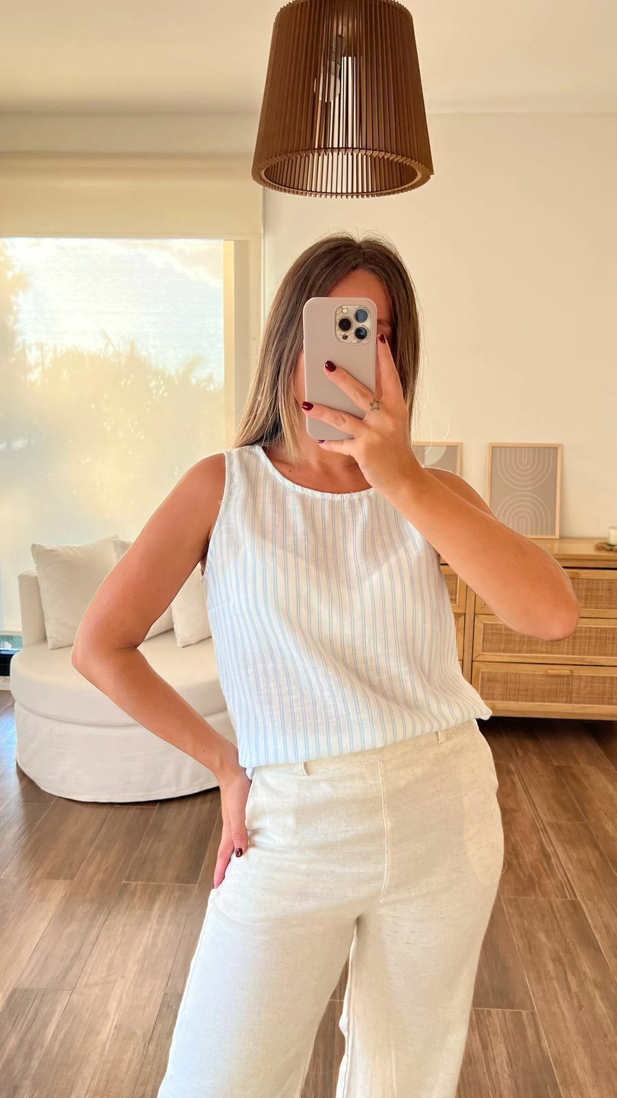 Blusa Mérida celeste