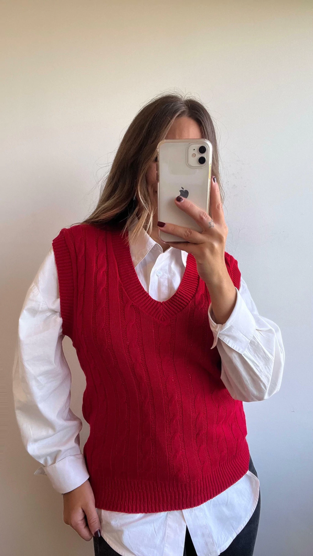 Chaleco colum Rojo