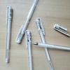 Lapicera blanca Tinta gel