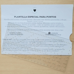 Plantilla Especial para PUNTOS Incluye Instructivo