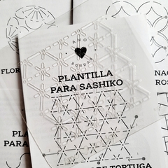 Plantillas para SASHIKO diseños tradicionales. INCLUYE INSTRUCTIVO/24 diferentes para elegir! - comprar online