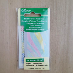 Alfileres cabeza de vidrio Clover Aptos para planchado! - comprar online
