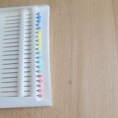 Alfileres cabeza de vidrio Clover Aptos para planchado! - AmoBordar
