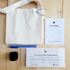 NUEVO! Kit Sashiko - Nivel Intermedio - Incluye Instructivo + Plantilla Especial para Puntos PROMO CON ENVÍO GRATIS! - comprar online
