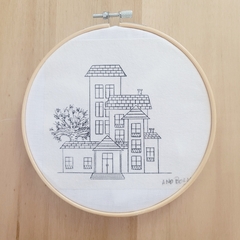 Diseño impreso para bordar Paisaje urbano en internet