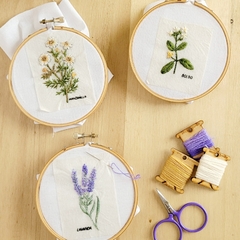 Diseño impreso de hierbas y arománticas Pack x6 diseños listos para bordar! - AmoBordar