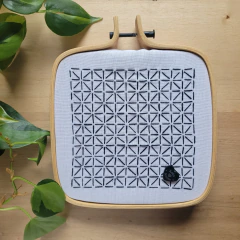 NUEVO! Caja Kit para bordar Sashiko con diseños de NIVEL INTERMEDIO - AmoBordar