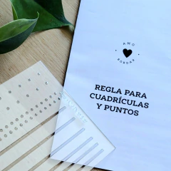 Regla para cuadrículas y puntos