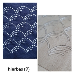 Imagen de Plantillas para SASHIKO diseños tradicionales. INCLUYE INSTRUCTIVO/24 diferentes para elegir!
