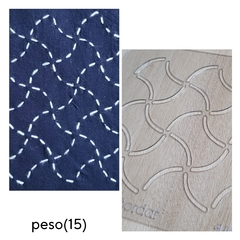 Imagen de Plantillas para SASHIKO diseños tradicionales. INCLUYE INSTRUCTIVO/24 diferentes para elegir!