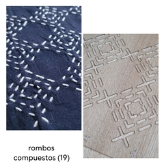 Plantillas para SASHIKO diseños tradicionales. INCLUYE INSTRUCTIVO/24 diferentes para elegir! - AmoBordar