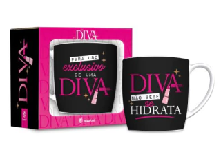 CANECA PORCELANA 300ML USO EXCLUSIVO DIVA