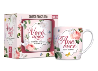 CANECA PORCELANA 300ML VOVÓ AMO VOCÊ