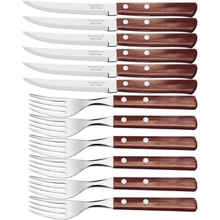 Jogo Talheres de Churrasco 12 Pçs Polywood - comprar online