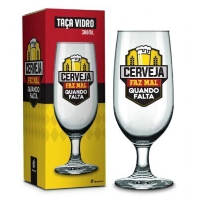 Taça De Cerveja 300ml - Cerveja Faz Mal