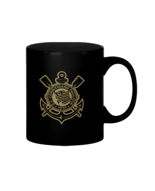 Caneca de Porcelana 300ml Corinthians Oficial