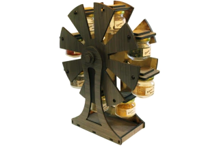 Porta Tempero Roda G C/ 8 Potes