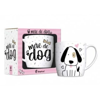 Caneca de Porcelana 300ml - Mãe De Dog