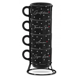 Caneca Empilhada C/4 - Tenha Fé