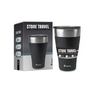 Copo Térmico Stone Travel Preto