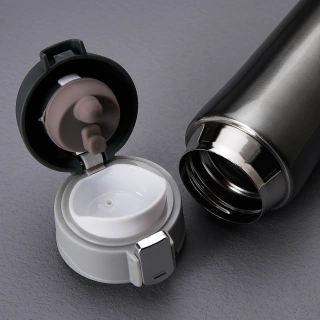 Imagem do Garrafa Térmica 350ml Flip Cinza Personalizada