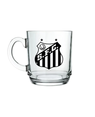 Caneca De Vidro Santos 300ml - comprar online