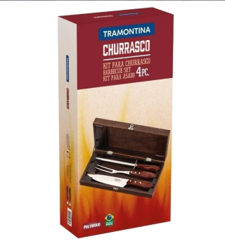 Conjunto Churrasco 4 Pçs Polywood - comprar online