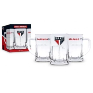 Caneca de Cerveja Vidro 565ml São Paulo