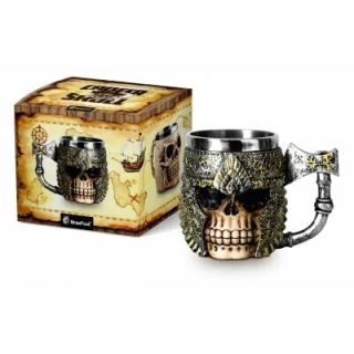 Caneca de Resina 450ml - Caveira Viking