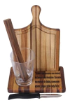 Kit Caipirinha 5 Pçs C/ Coqueteleira Inox - comprar online