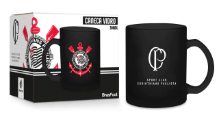 CANECA VIDRO DIAMOND CORINTHIANS