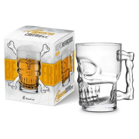 Caneca Chopp Caveira 510 ml