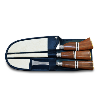 Kit Utensílios Artesanal Garfo, Faca e Chaira 8" - loja online