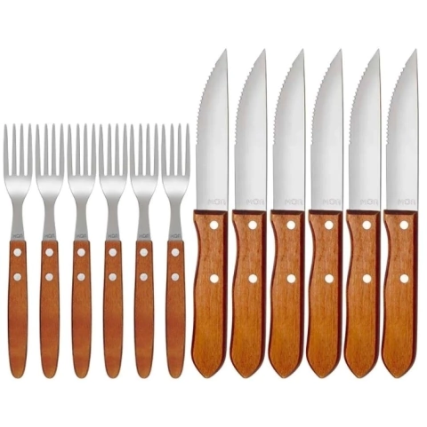 Conjunto Churrasco Garfo e Faca 12 Peças - comprar online