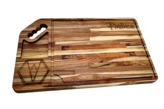 Tábua Retangular + Utensílios 3 Pçs C/ Pegador - loja online