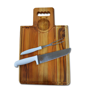 Tábua Trio Legal c/ Garfo e Faca Personalizado - comprar online
