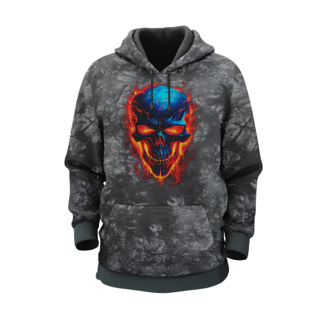 Buzo calavera - batik Algodón -EDICION LIMITADA